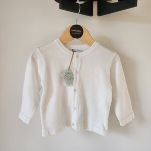 FELTMAN BROTHERS Classic White Kids Cardigan